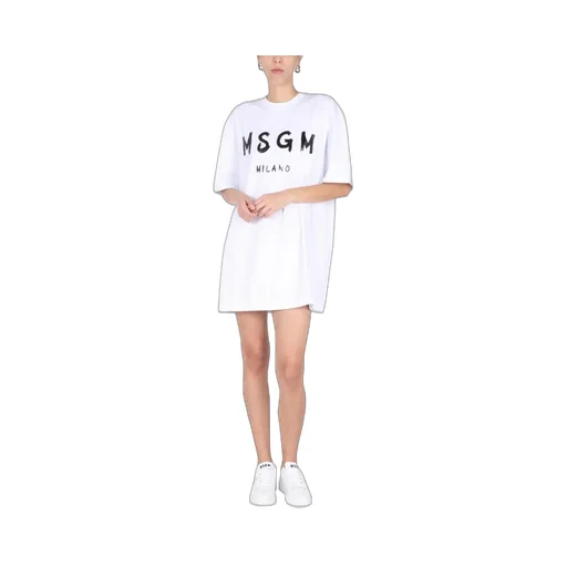 Logo Printed Crewneck T-Shirt Dress
