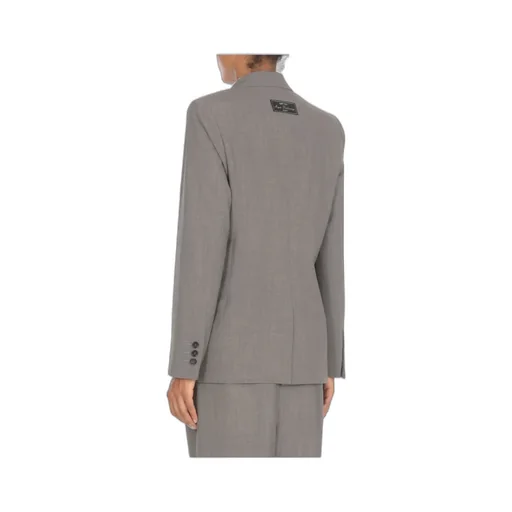 Logo-Appliqué Single-Breasted Tailored Blazer