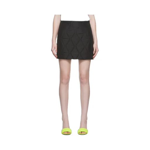 Quilted-Effect Mini Skirt