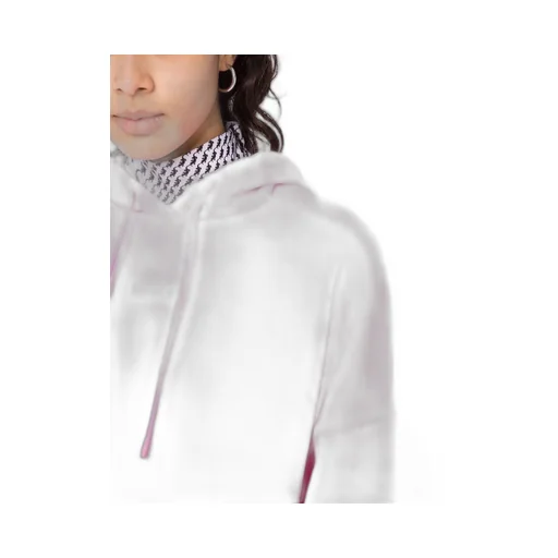 Logo Printed Cropped Hoodie