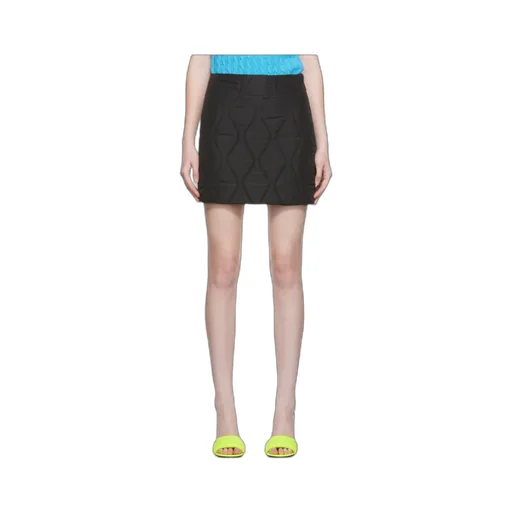 Quilted-Effect Mini Skirt