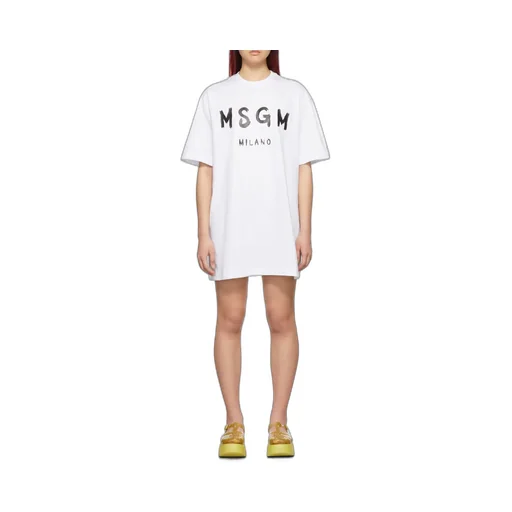Logo Printed Crewneck T-Shirt Dress