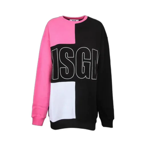 Contrast-Color Logo Stitching Hoodie