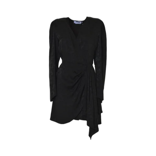 Monogram-Printed V-Neck Mini Dress