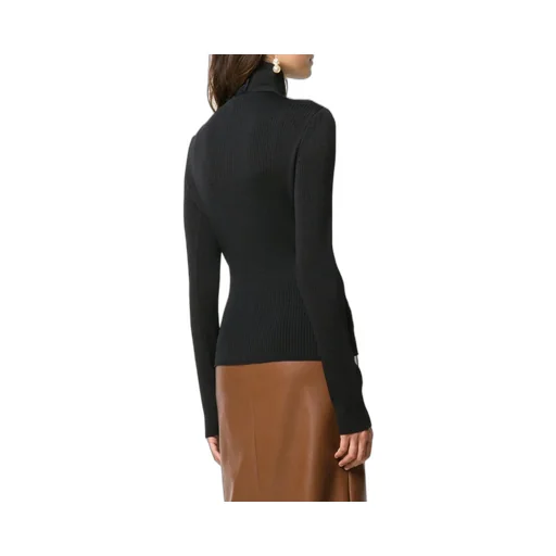Wrap Detail Turtleneck Top