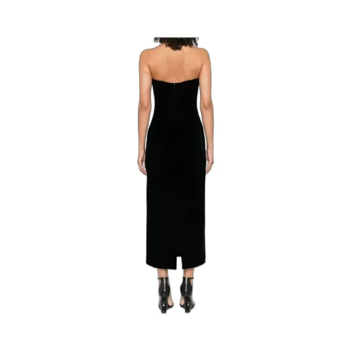 Signature Sweetheart-Neckline Velvet Dress