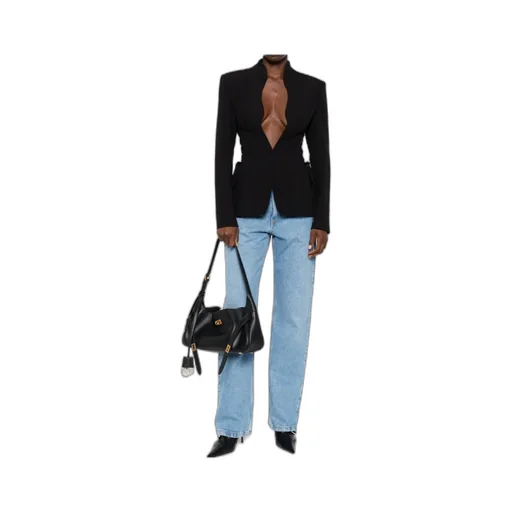 Sculptural Lace-Up Jacket