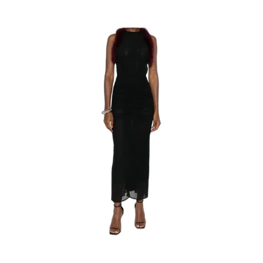 Trimmed Gathered Dress