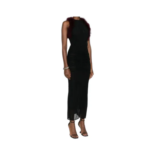 Trimmed Gathered Dress