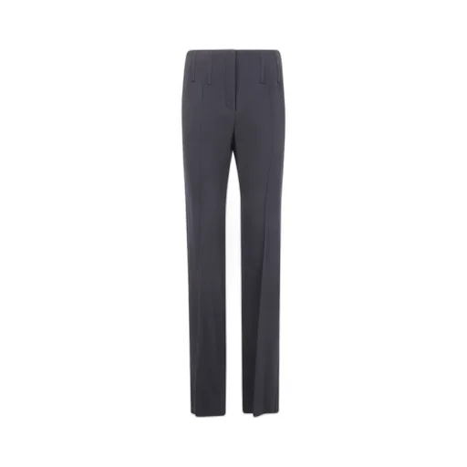 Pleated Zip-Up Track Pants