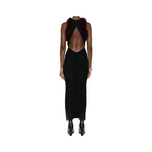 Trimmed Gathered Dress