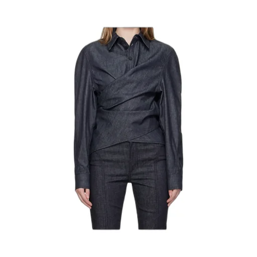 Asymmetrical Button-Fastening Shirt
