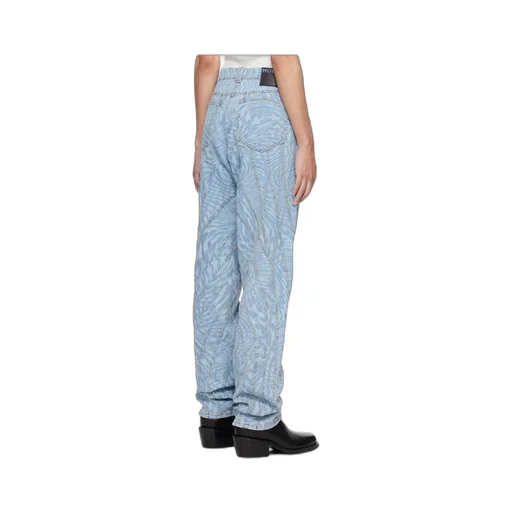 Star-Print Tapered Jeans