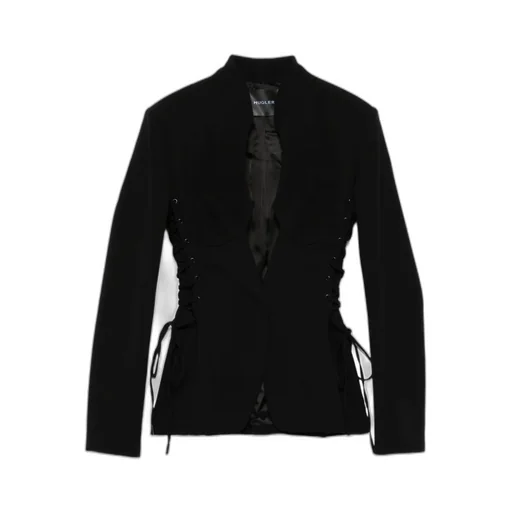Sculptural Lace-Up Jacket
