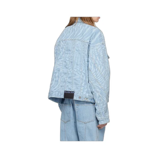 Printed Long-Sleeve Denim Jacket
