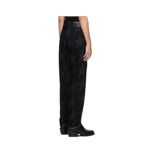 Star-Print Denim Pants