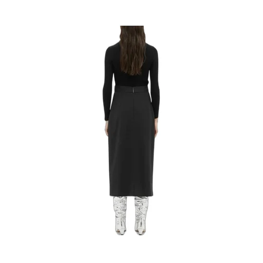 High-Waist Logo-Jacquard Midi Skirt