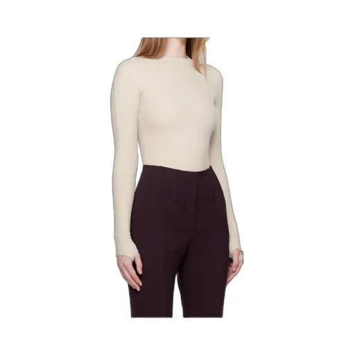 Long-Sleeve Thumb-Holes Bodysuit