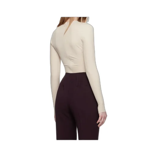 Long-Sleeve Thumb-Holes Bodysuit