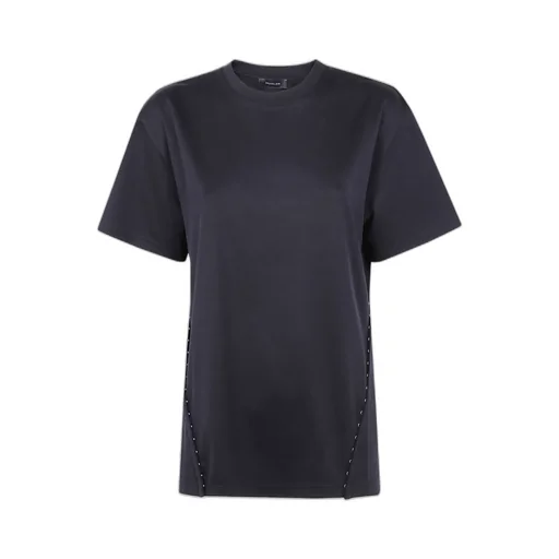 Metallic-Detail Cotton T-Shirt