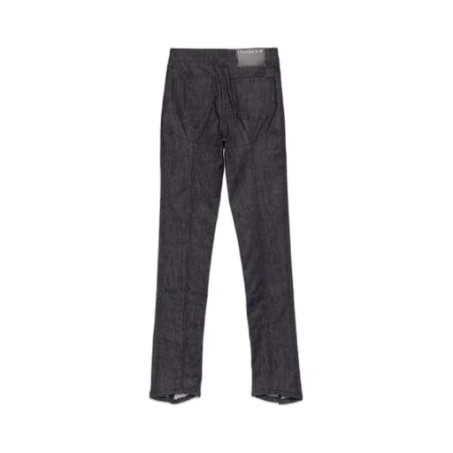 Logo Patch Piercing-Detailed Jeans