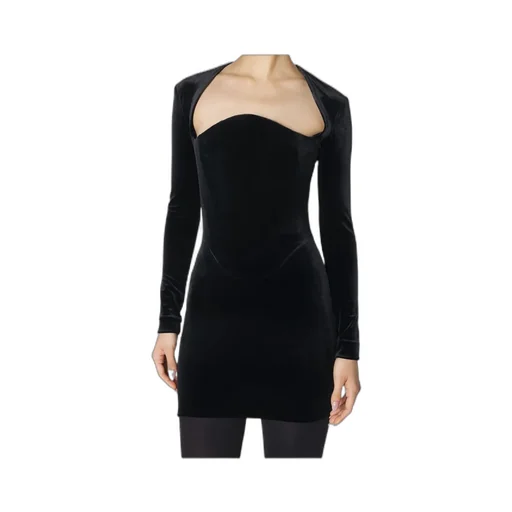 Long-Sleeve Mini Dress