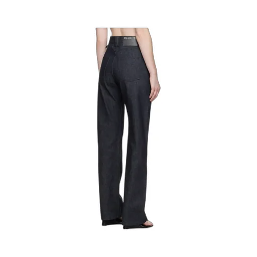 Lace-Up Straight Jeans