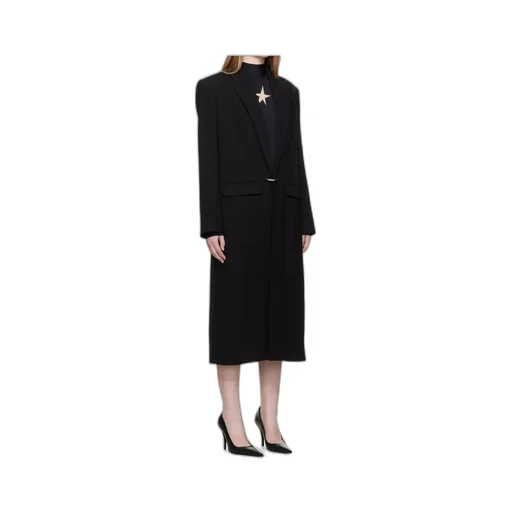 Single-Breasted Ring-Fastening Coat