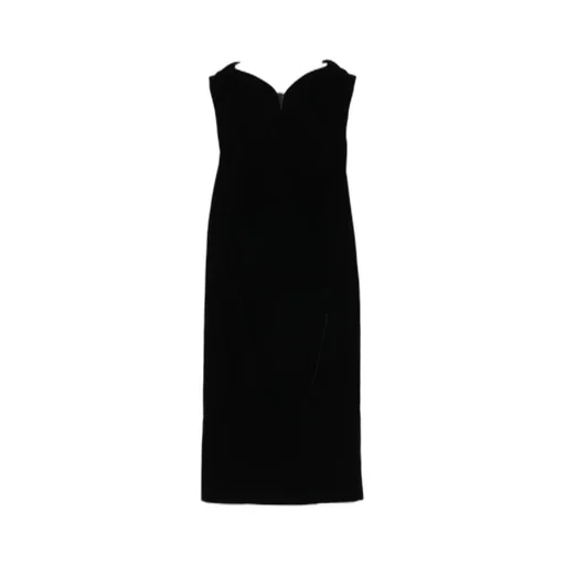 Signature Sweetheart-Neckline Velvet Dress