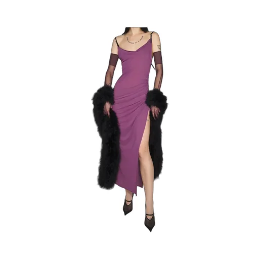 Slit Detail Dress