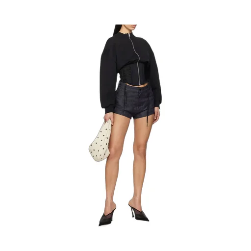 High-Waist Denim Shorts