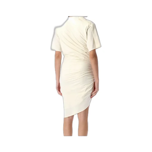 Draped Pierced Midi Dress