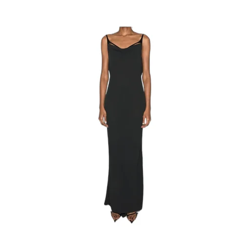Harness Crepe Gown