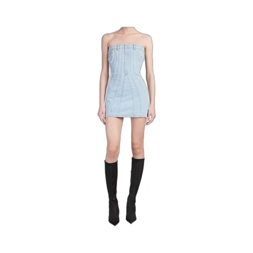 Strapless Rear Zip Fastened Mini Dress