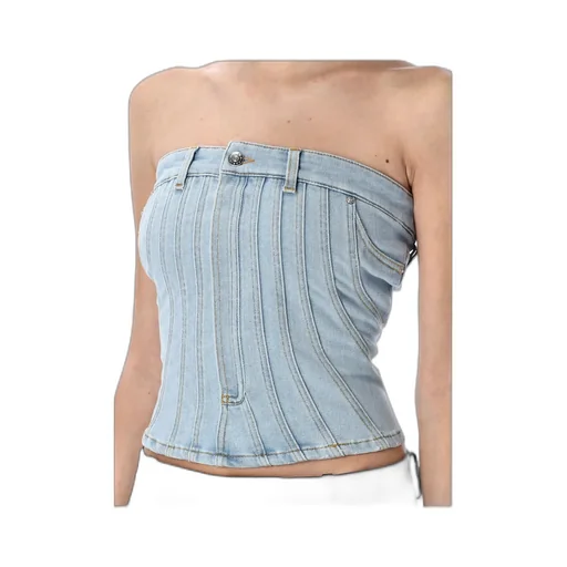 Denim Corset Top