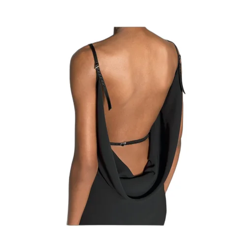 Harness Crepe Gown