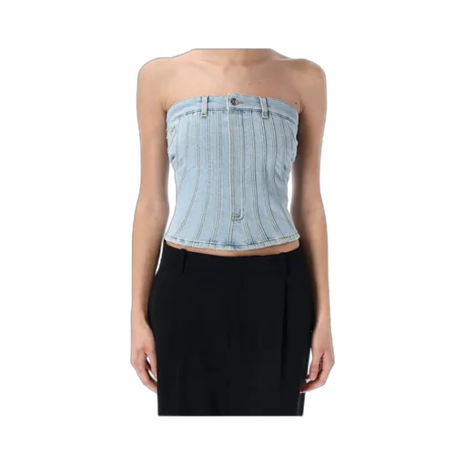 Denim Corset Top