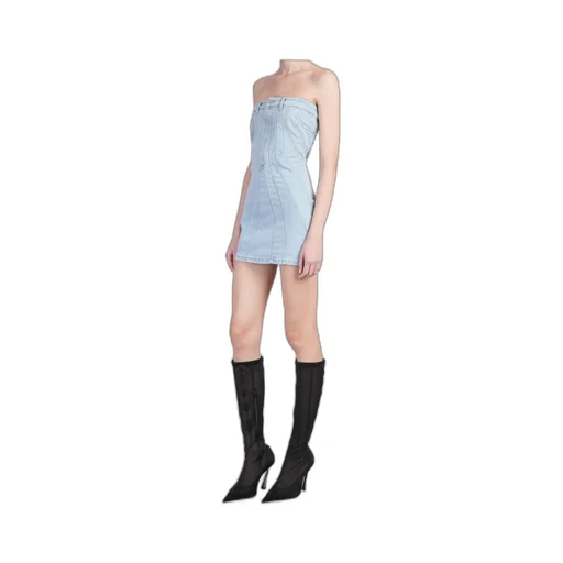 Strapless Rear Zip Fastened Mini Dress