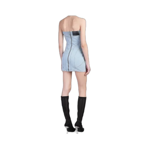 Strapless Rear Zip Fastened Mini Dress