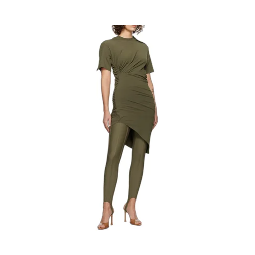 Piercing-Detail Midi Dress