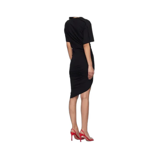 Asymmetric Ruched Dress