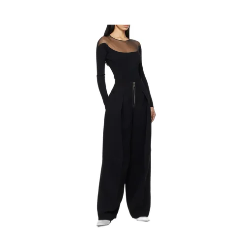 Sheer-Panelled Bodysuit