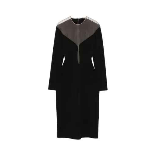 Double-Layer Midi Dress