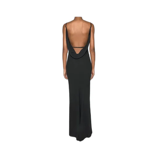 Harness Crepe Gown