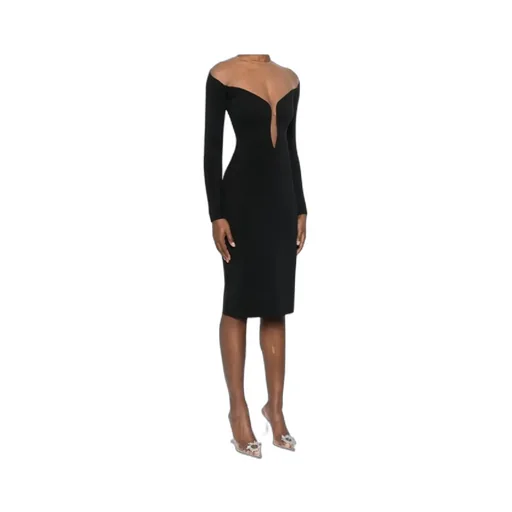 Double-Layer Midi Dress