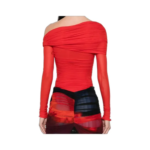 Off-Shoulder Ruched Bodysuit