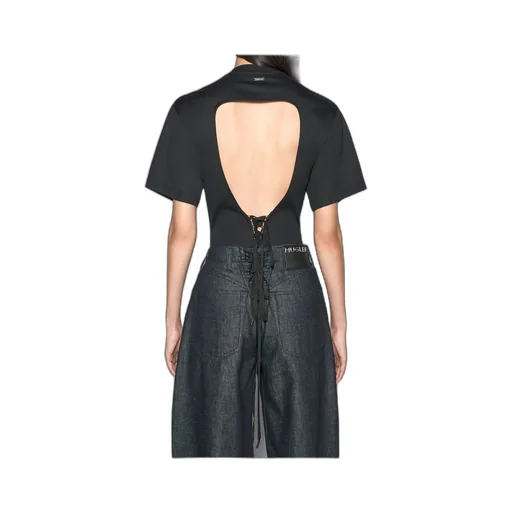 Corset Open-Back Bodysuit