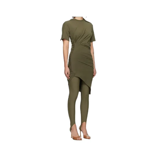 Piercing-Detail Midi Dress