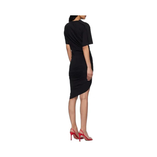 Asymmetric Ruched Dress
