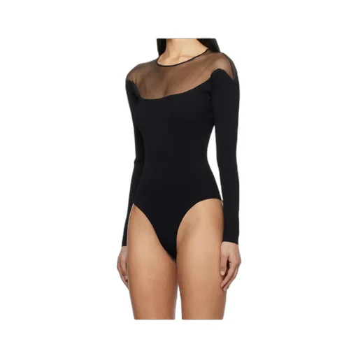 Sheer-Panelled Bodysuit